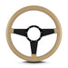Lokar 45209 Lecarra Mark 4 Standard Steering Wheel; Tan; Black Spokes; 14 in. Standard Grip; - Truck Part Superstore