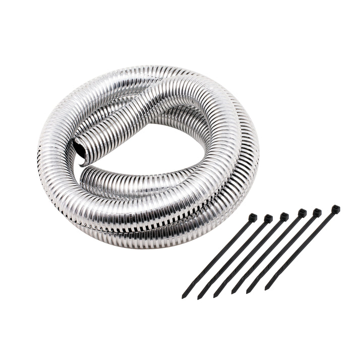 Mr Gasket 4523 Chrome Split Loom Tubing; 0.75 in. x 4 ft.; - Truck Part Superstore