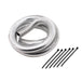 Mr Gasket 4523 Chrome Split Loom Tubing; 0.75 in. x 4 ft.; - Truck Part Superstore