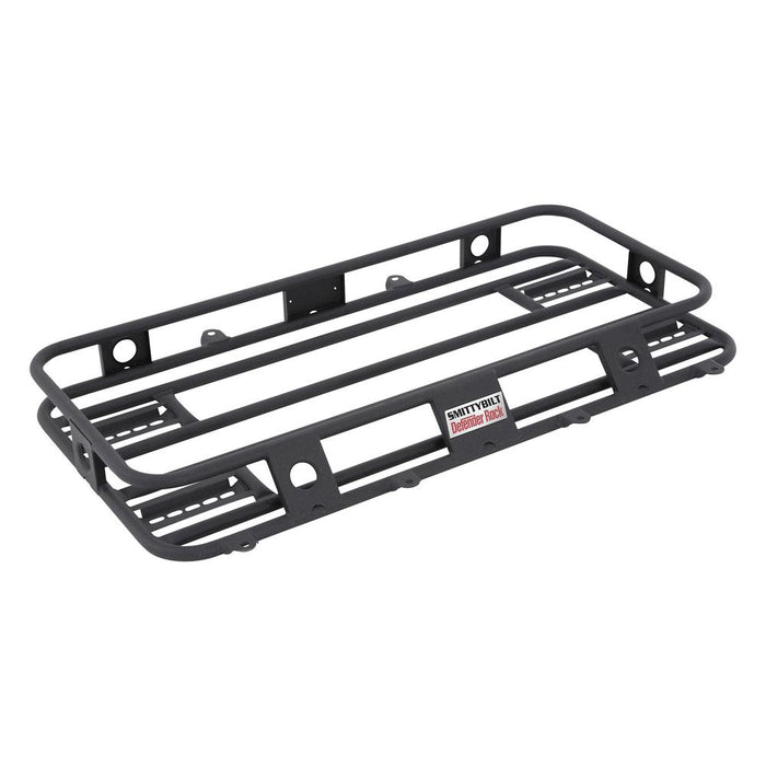 Smittybilt 45304JT Defender Basket Rack; Black/Red; Incl. Hardware; - Truck Part Superstore