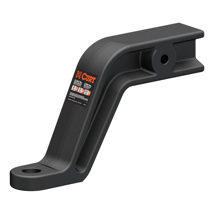 CURT 45432 Industrial Duty Forged Ball Mount (3in. Shank; 21;000 lbs.; 8in. Drop; 10-1/2in. - Truck Part Superstore