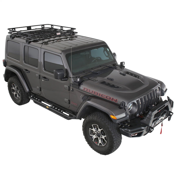 Smittybilt 45454JL Defender Roof Rack; 4.5 x 4.5 x 4 in; Black; - Truck Part Superstore