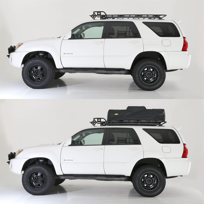 Smittybilt 45555 Roof Rack Defender 4.5 x 5 Foot Long Universal Black Smittybilt - Truck Part Superstore