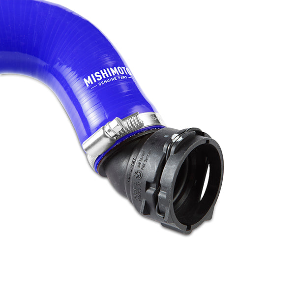 Mishimoto MMHOSE-MUS8-15UBL Ford Mustang GT Silicone Radiator Upper Hose, 2015-2017 Blue - Truck Part Superstore