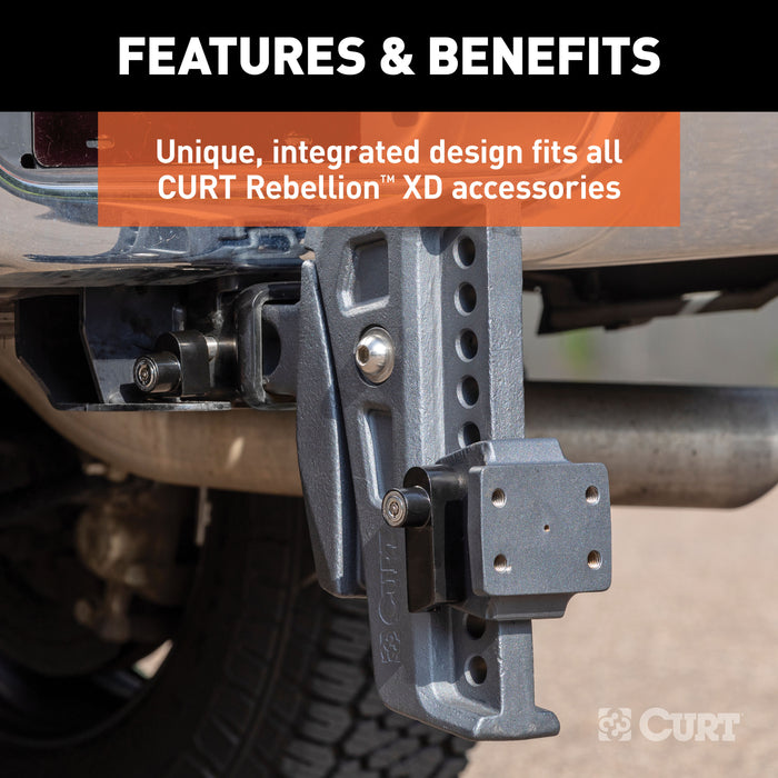 CURT 45932 CURT 45932 Rebellion XD Tongue and Hitch Lock Set; 2 or 2-1/2-Inch Receiver - Truck Part Superstore