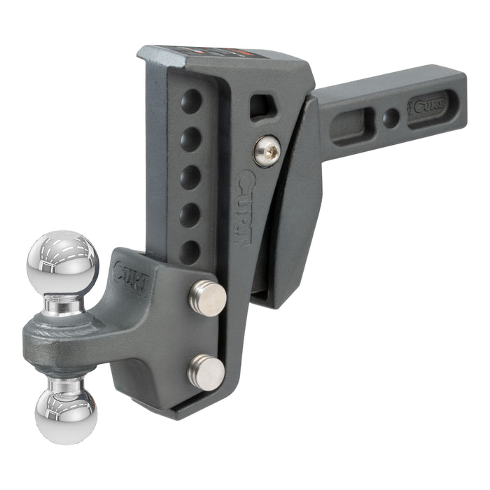 CURT 45951 Rebellion XD Adjustable Cushion Hitch (2in. Shank; 2in.; 2-5/16in. Balls; 15K) - Truck Part Superstore