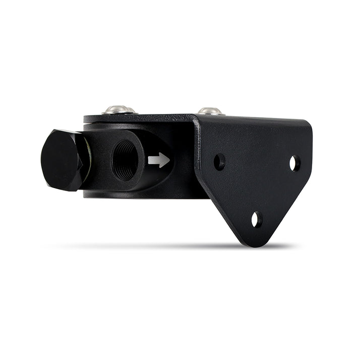 Mishimoto MMOC-RFH-34BK Mishimoto Remote Oil Filter Mount, 3/4-16 Filter Thread, Black - Truck Part Superstore