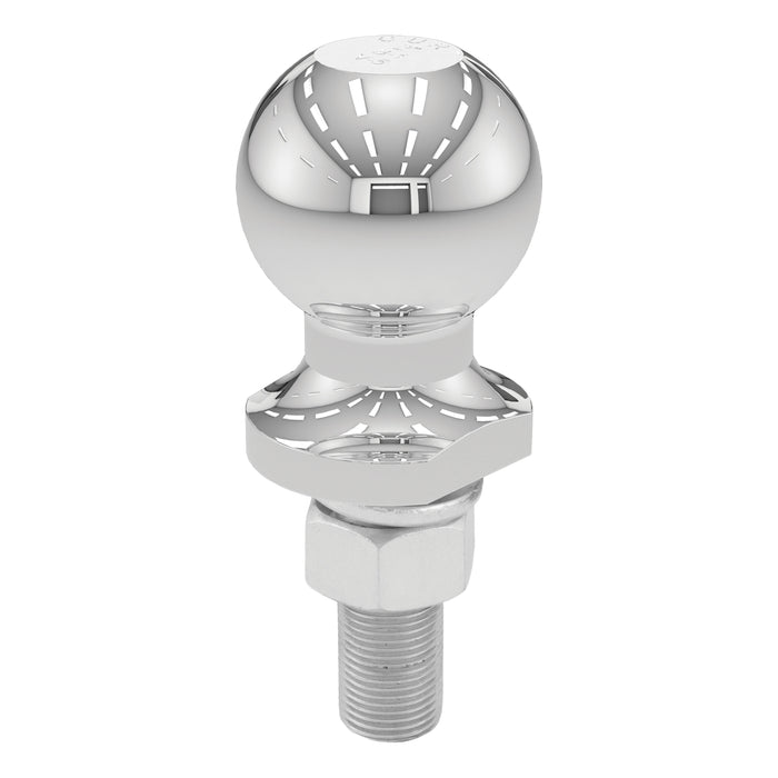 CURT 40065 2in. Trailer Ball (3/4in. x 2-1/8in. Shank; 3;500 lbs.; Chrome; Packaged) - Truck Part Superstore