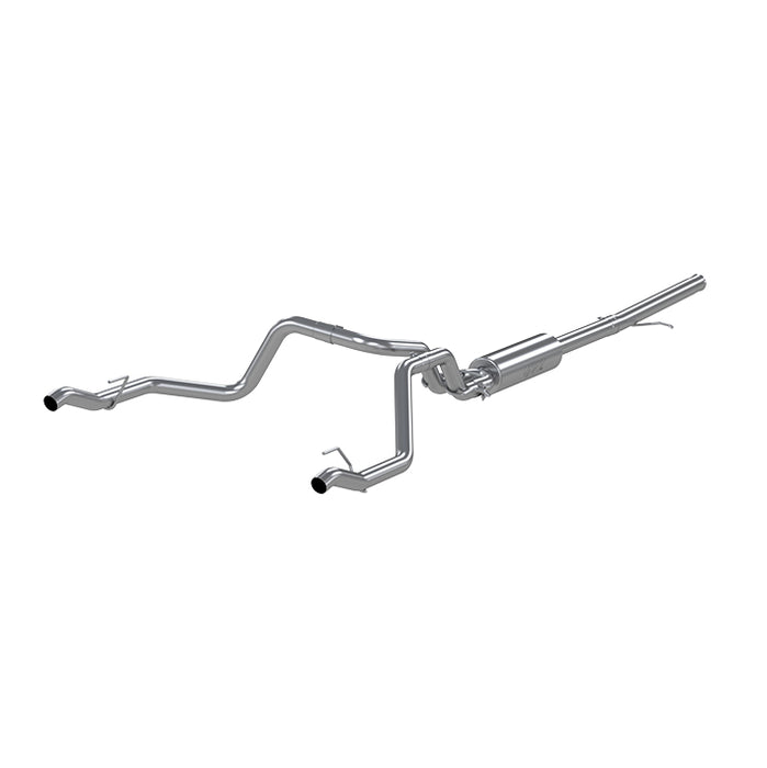 MBRP S5085304 2.5 Inch Cat Back Exhaust System For 19-22 Silverado/Sierra 1500 5.3L and 2022 Silverado LTD/ Sierra Limited 5.3L Dual Rear 304 Stainless Steel MBRP - Truck Part Superstore