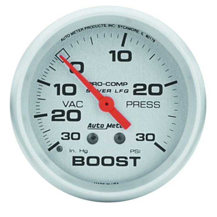 AutoMeter 4603 GAUGE; VAC/BOOST; 2 5/8in.; 30INHG-30PSI; LIQUID FILLED MECH; ULTRA-LITE - Truck Part Superstore