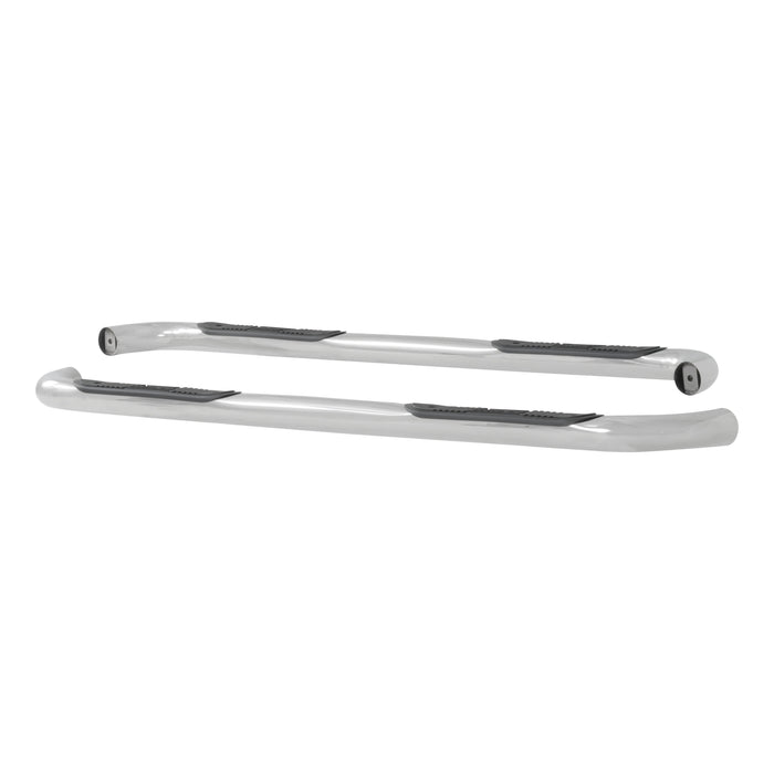 Luverne 460553 LUVERNE 460553 Round Nerf Bars (3 Inch Tubular Polished Stainless Steel)-1 Pair - Truck Part Superstore