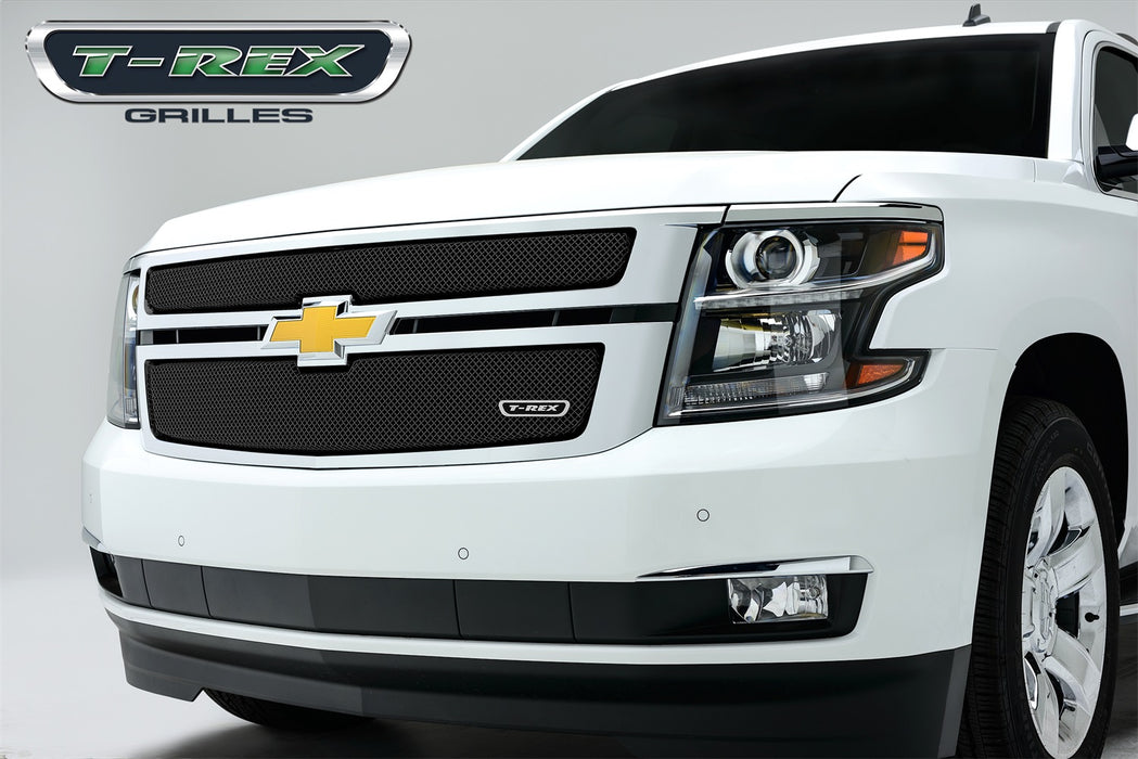 T-Rex Grilles 46055 Sport Series Grille; Small Mesh; Mild Steel; Black; 2 Pc; Overlay; - Truck Part Superstore