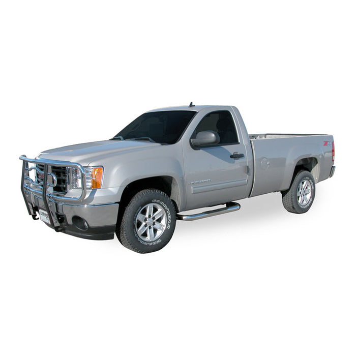Luverne 460711 LUVERNE 460711 Round Nerf Bars (3 Inch Tubular Polished Stainless Steel)-1 Pair - Truck Part Superstore