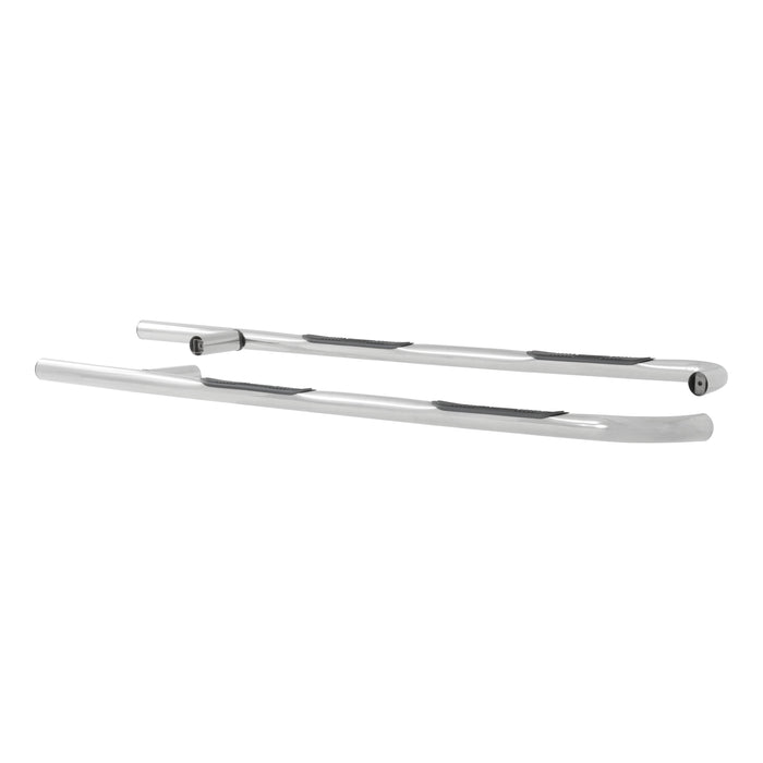 Luverne 460718 LUVERNE 460718 Round Nerf Bars (3 Inch Tubular Polished Stainless Steel)-1 Pair - Truck Part Superstore