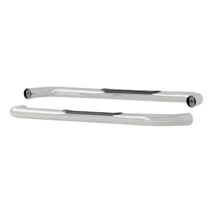 Luverne 460921 LUVERNE 460921 Round Nerf Bars (3 Inch Tubular Polished Stainless Steel)-1 Pair - Truck Part Superstore