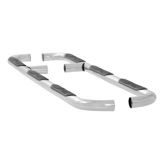 Luverne 460927 LUVERNE 460927 Round Nerf Bars (3 Inch Tubular Polished Stainless Steel)-1 Pair - Truck Part Superstore