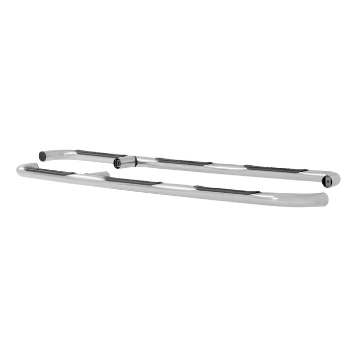 Luverne 460927 LUVERNE 460927 Round Nerf Bars (3 Inch Tubular Polished Stainless Steel)-1 Pair - Truck Part Superstore