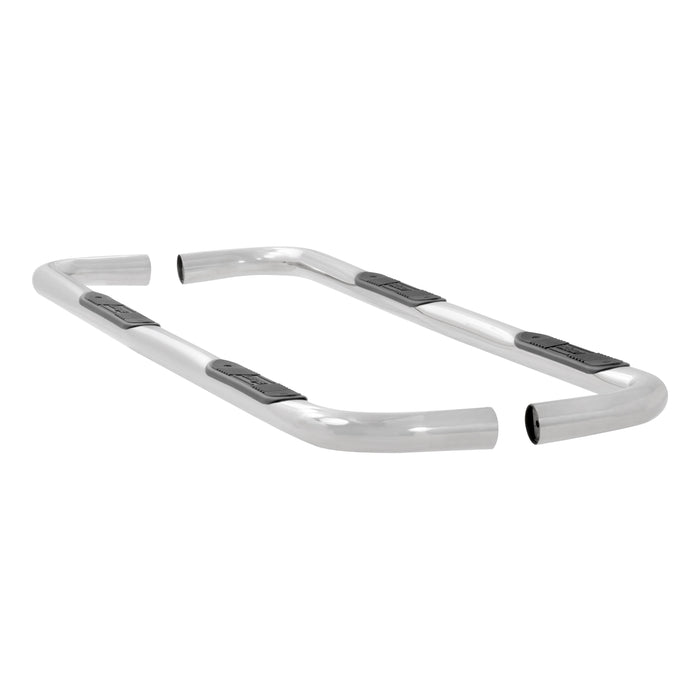 Luverne 461035 LUVERNE 461035 Round Nerf Bars (3 Inch Tubular Polished Stainless Steel)-1 Pair - Truck Part Superstore