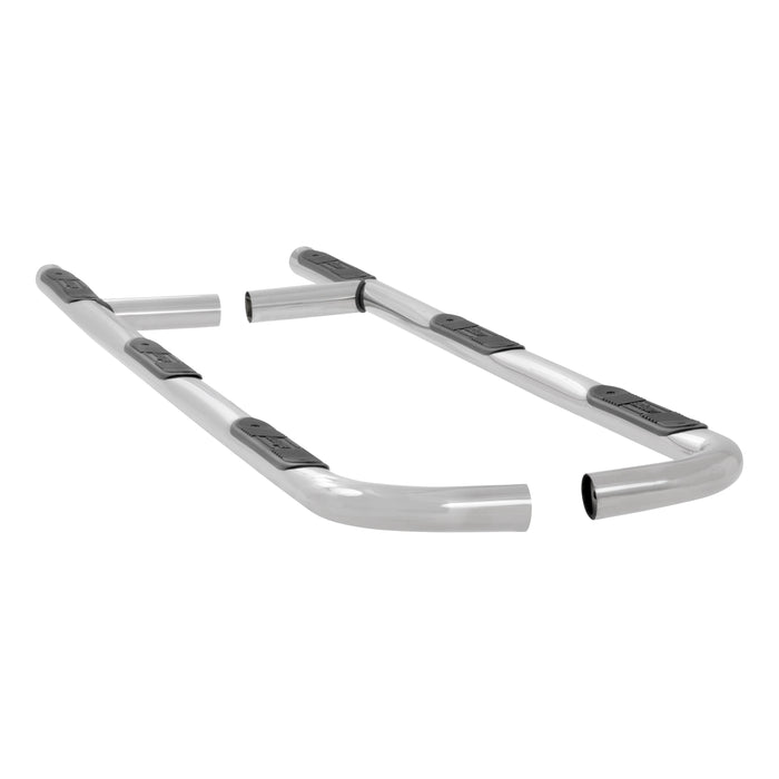 Luverne 461037 LUVERNE 461037 Round Nerf Bars (3 Inch Tubular Polished Stainless Steel)-1 Pair - Truck Part Superstore