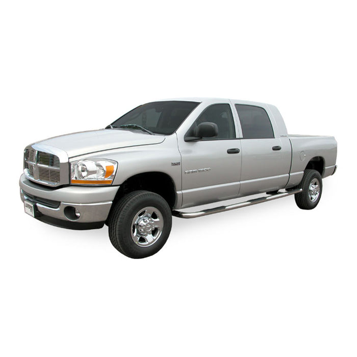 Luverne 461037 LUVERNE 461037 Round Nerf Bars (3 Inch Tubular Polished Stainless Steel)-1 Pair - Truck Part Superstore