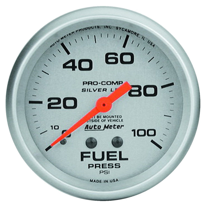 AutoMeter 4612 GAUGE; FUEL PRESS; 2 5/8in.; 100PSI; LIQUID FILLED MECH; ULTRA-LITE - Truck Part Superstore