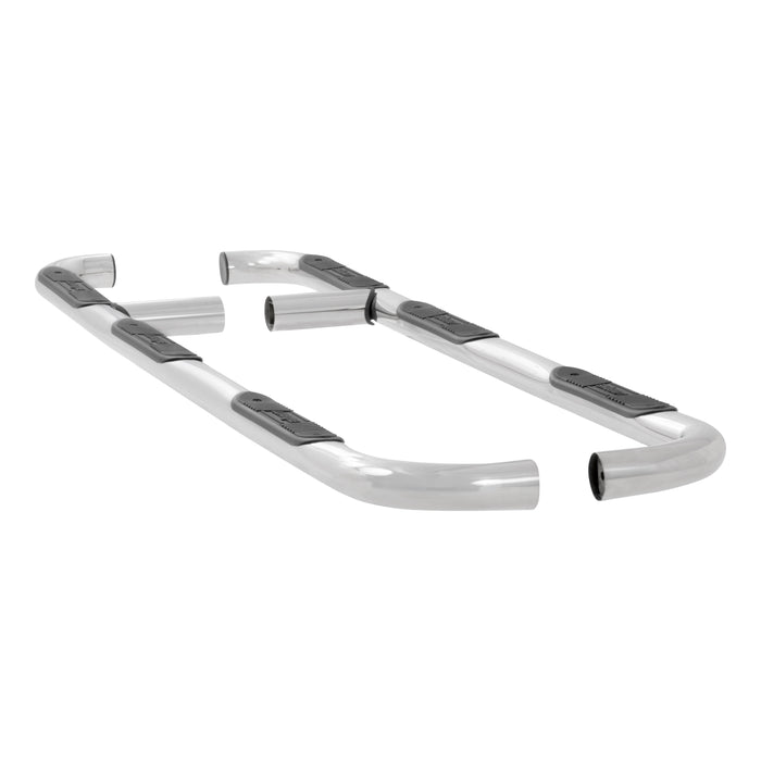 Luverne 461417 LUVERNE 461417 Round Nerf Bars (3 Inch Tubular Polished Stainless Steel)-1 Pair - Truck Part Superstore