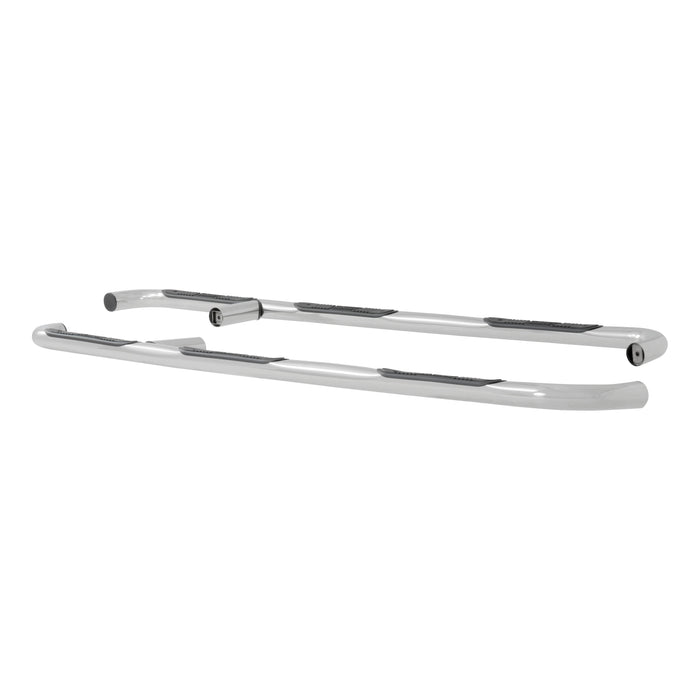 Luverne 461417 LUVERNE 461417 Round Nerf Bars (3 Inch Tubular Polished Stainless Steel)-1 Pair - Truck Part Superstore