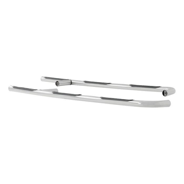 Luverne 461437 LUVERNE 461437 Round Nerf Bars (3 Inch Tubular Polished Stainless Steel)-1 Pair - Truck Part Superstore