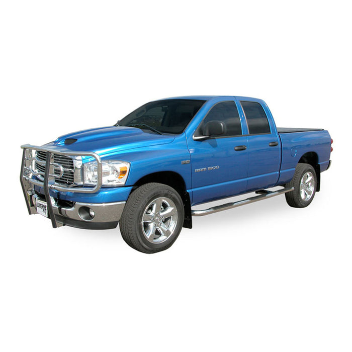Luverne 461437 LUVERNE 461437 Round Nerf Bars (3 Inch Tubular Polished Stainless Steel)-1 Pair - Truck Part Superstore