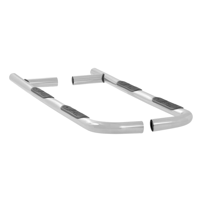 Luverne 461439 LUVERNE 461439 Round Nerf Bars (3 Inch Tubular Polished Stainless Steel)-1 Pair - Truck Part Superstore