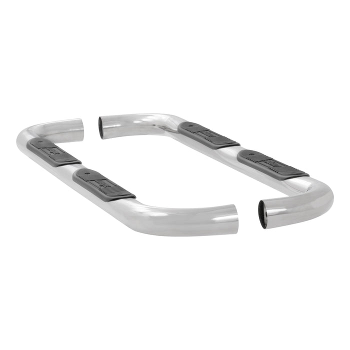 Luverne 461510 LUVERNE 461510 Round Nerf Bars (3 Inch Tubular Polished Stainless Steel)-1 Pair - Truck Part Superstore