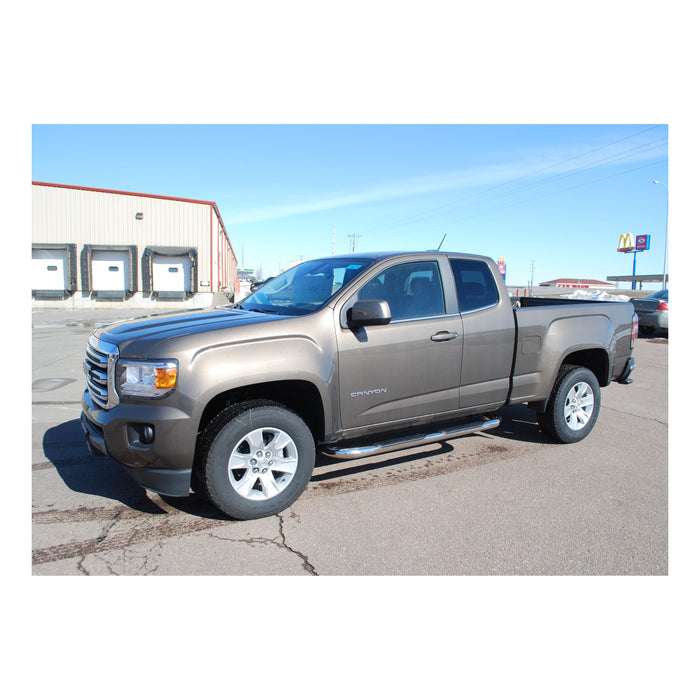 Luverne 461510 LUVERNE 461510 Round Nerf Bars (3 Inch Tubular Polished Stainless Steel)-1 Pair - Truck Part Superstore