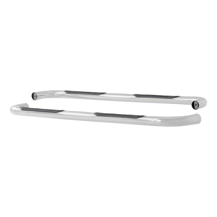 Luverne 461516 LUVERNE 461516 Round Nerf Bars (3 Inch Tubular Polished Stainless Steel)-1 Pair - Truck Part Superstore
