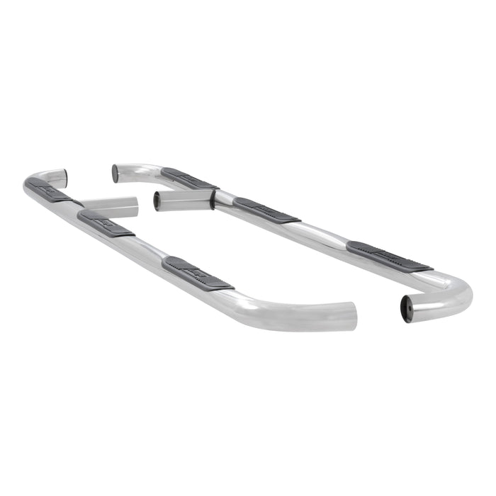 Luverne 461517 LUVERNE 461517 Round Nerf Bars (3 Inch Tubular Polished Stainless Steel)-1 Pair - Truck Part Superstore