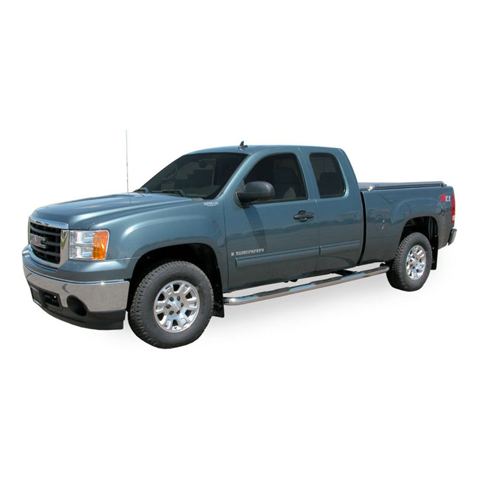 Luverne 461517 LUVERNE 461517 Round Nerf Bars (3 Inch Tubular Polished Stainless Steel)-1 Pair - Truck Part Superstore