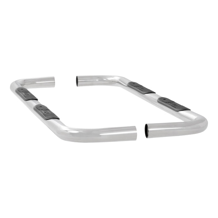 Luverne 461522 LUVERNE 461522 Round Nerf Bars (3 Inch Tubular Polished Stainless Steel)-1 Pair - Truck Part Superstore