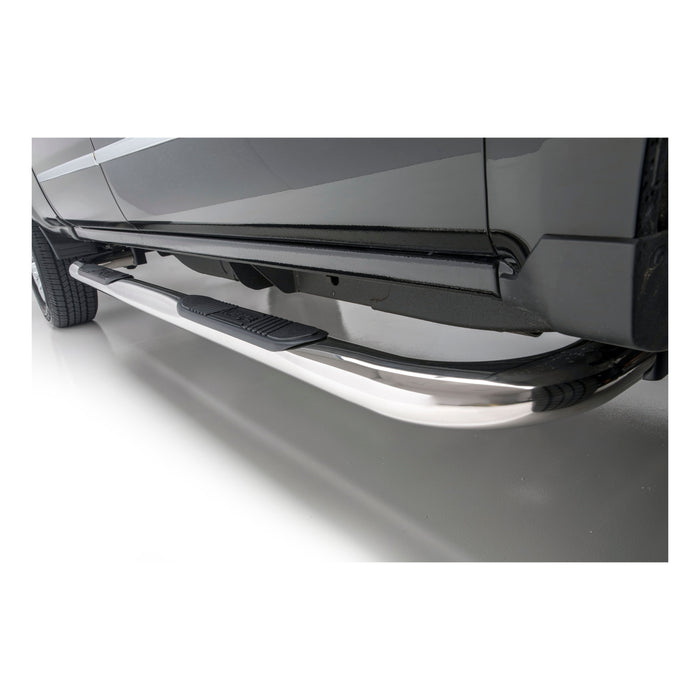 Luverne 461522 LUVERNE 461522 Round Nerf Bars (3 Inch Tubular Polished Stainless Steel)-1 Pair - Truck Part Superstore