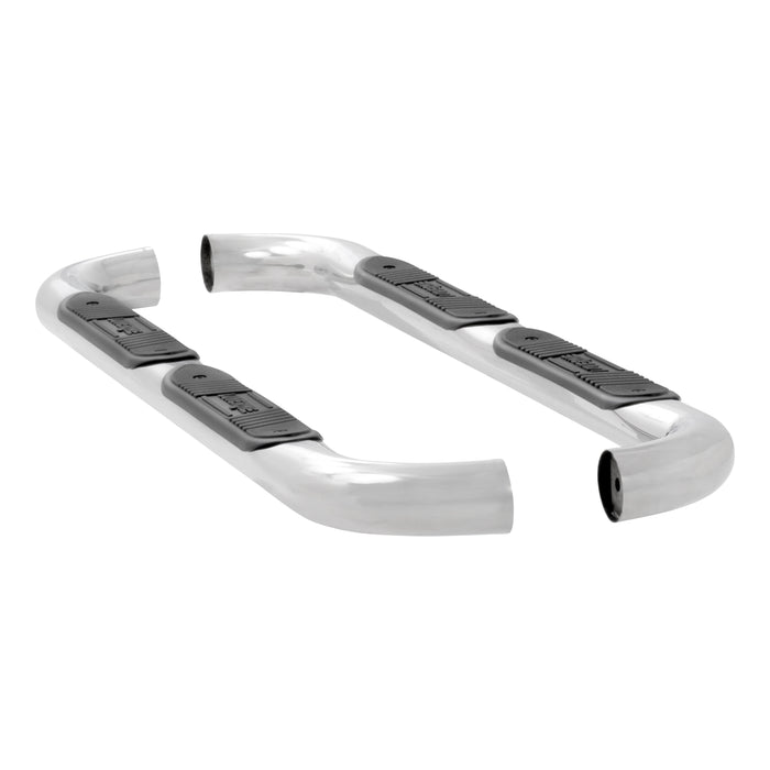 Luverne 461652 LUVERNE 461652 Round Nerf Bars (3 Inch Tubular Polished Stainless Steel)-1 Pair - Truck Part Superstore