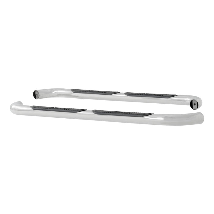 Luverne 461652 LUVERNE 461652 Round Nerf Bars (3 Inch Tubular Polished Stainless Steel)-1 Pair - Truck Part Superstore