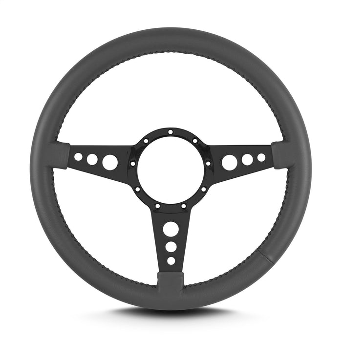 Lokar 46206 Lecarra Mark 4 GT Steering Wheel; Dark Grey; Black Spokes; 14 in. Standard Grip; - Truck Part Superstore