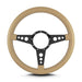Lokar 46209 Lecarra Mark 4 GT Steering Wheel; Tan; Black Spokes; 14 in. Standard Grip; - Truck Part Superstore