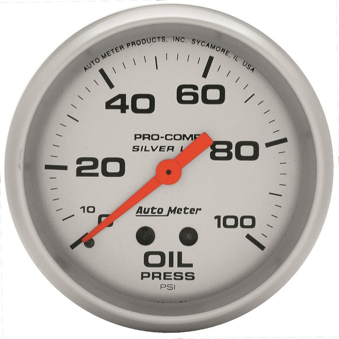 AutoMeter 4621 GAUGE; OIL PRESS; 2 5/8in.; 100PSI; LIQUID FILLED MECH; ULTRA-LITE - Truck Part Superstore