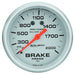 AutoMeter 4626 GAUGE; BRAKE PRESS; 2 5/8in.; 2000PSI; LIQUID FILLED MECH; ULTRA-LITE - Truck Part Superstore