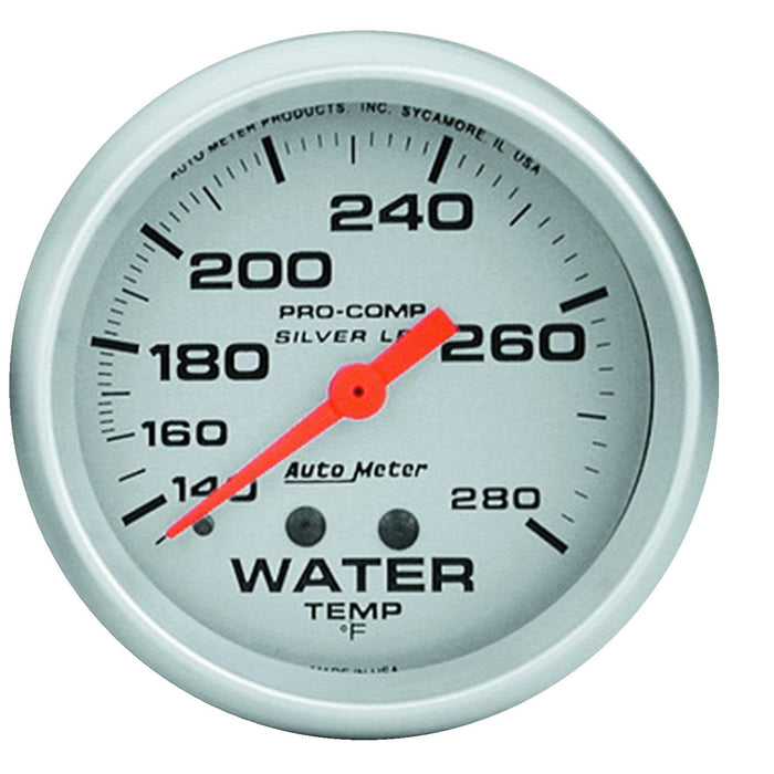 AutoMeter 4631 GAUGE; WATER TEMP; 2 5/8in.; 140-280deg.F; LIQUID FILLED MECH; ULTRA-LITE - Truck Part Superstore