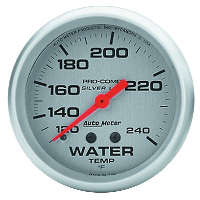 AutoMeter 4632 GAUGE; WATER TEMP; 2 5/8in.; 120-240deg.F; LIQUID FILLED MECH; ULTRA-LITE - Truck Part Superstore