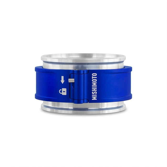 Mishimoto MMCLAMP-QD-30BL Quick Release Clamp Assembly, 3in Blue - Truck Part Superstore