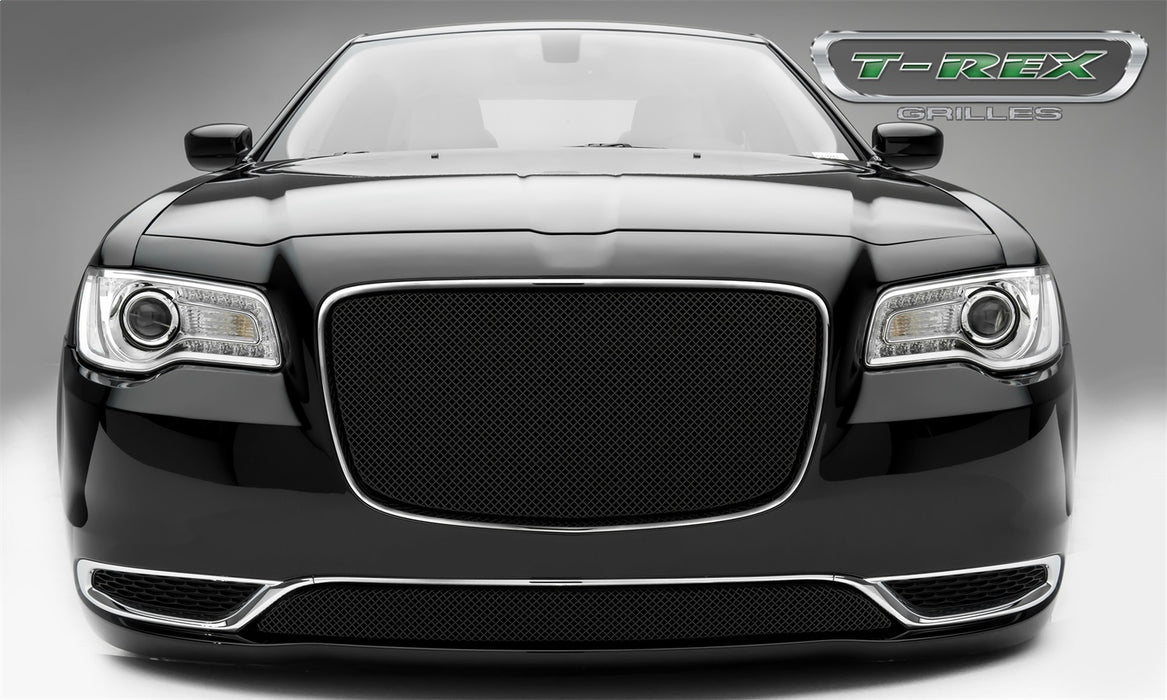 T-Rex Grilles 46436 Sport Series Grille; Small Mesh; Mild Steel; Black; 1 Pc; Overlay; - Truck Part Superstore