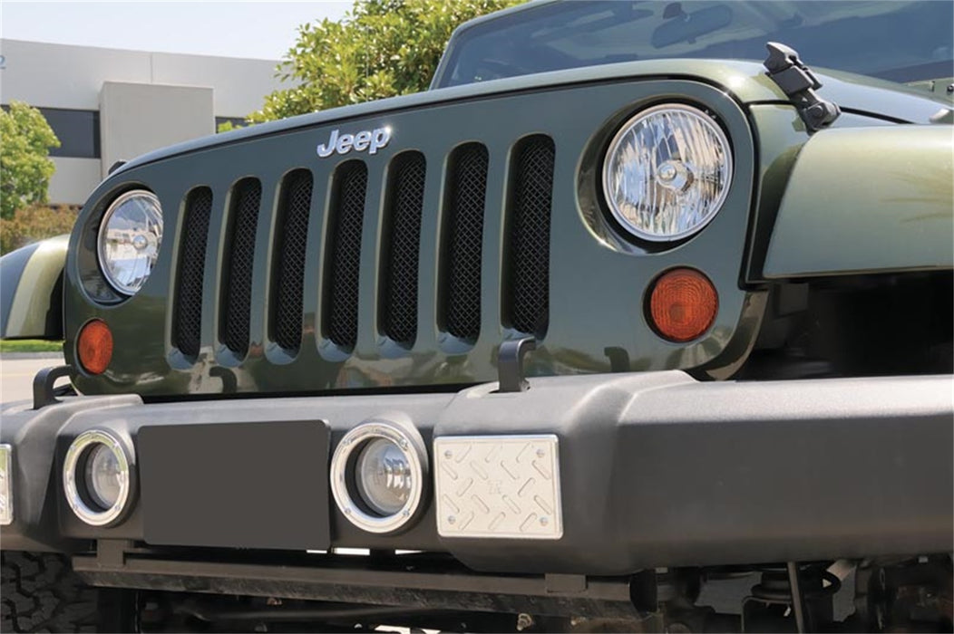 T-Rex Grilles 46481 Sport Series Grille; Small Mesh; Mild Steel; Black; 1 Pc; Bolt-On; - Truck Part Superstore