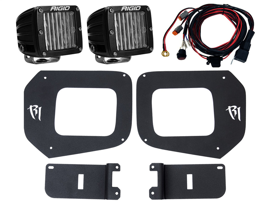 Rigid Industries 465673 16-20 Toyota Tacoma Fog Light Mount Kit Includes 2 SAE D-Series Lights D-Series Pro RIGID Industries - Truck Part Superstore