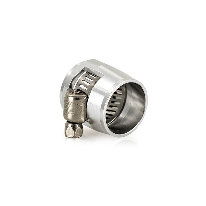 Mishimoto MMHXF-04-4-SL -4AN Hex Hose Finisher Clamp Set, Silver - Truck Part Superstore